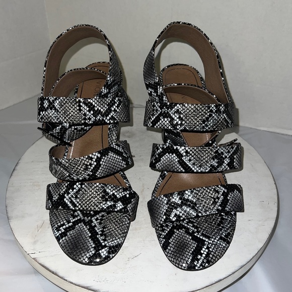 Vionic Women's Blaire Snake Print Block Heel Open Toe Sandals Size 10 - Picture 2 of 11